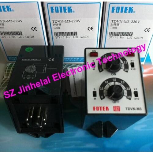 Authentic original TDVN-M3-220V (TDVN-M3 220V) FOTEK Time relay Dual timer