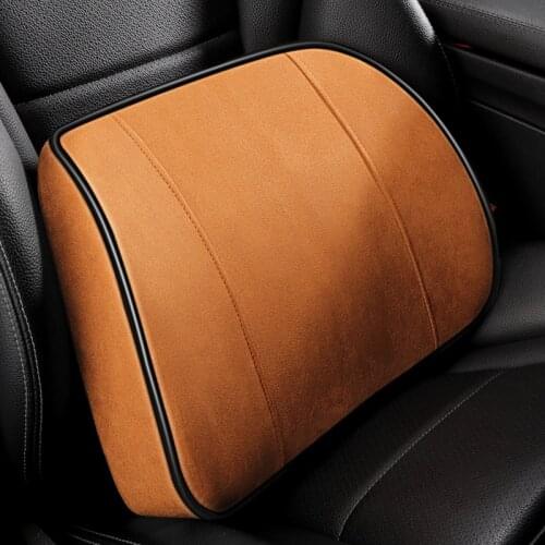 Car Headrest Maybach Design S-Class Ultra Soft Pillow Suede Fabric Comfortable Neck Pillow Seat Cushions Support for Universal