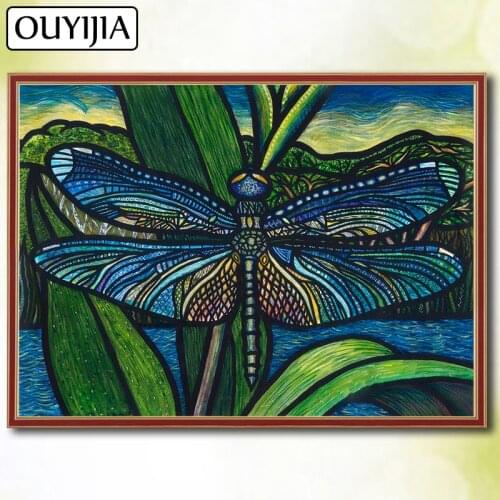 Dragonfly Butterfly Animal 5D DIY Diamond Painting Full Square OUYIJIA Picture Of Rhinestone For Sale Diamond Embroidery Mosaic