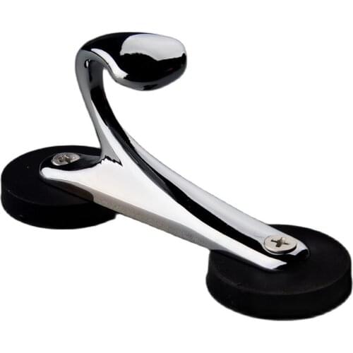 2pcs Strong Magnetic Metal Hook Kitchen Bathroom Powerful Neodymium Office Rubberized Magnet Hook Movable Coat Hook Hooks