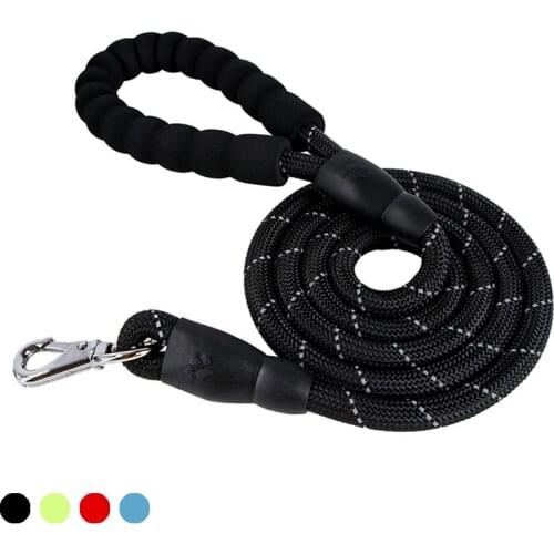 Durable Nylon Dog Traction Rope 4 Color 1.2-1.5M Pet Dog Leash Night Reflective Walking Training Traction Rope Dog Leash Puppy