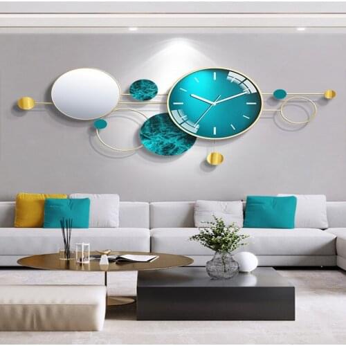 Nordic light luxury living room wall clock home fashion creative personality hanging watch net red modern simple clock