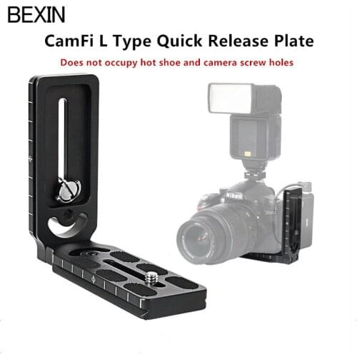 Compatible with CamFi Controller Dedicated L-shaped Quick Release Plate Does Not Occupy Hot Shoe Channel L-shaped Camera Bracket