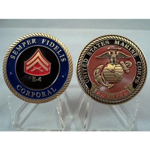Custom coins hot sales USMC Challenge Coin Marine United States Corps Military coins High quality metal coins FH810197