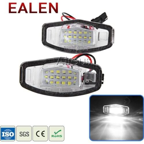 EALEN 1Pair Car LED License Plate Lights For Honda Civic VII4 VIII Accord City Legend white SMD 12V LED Lamp accessories