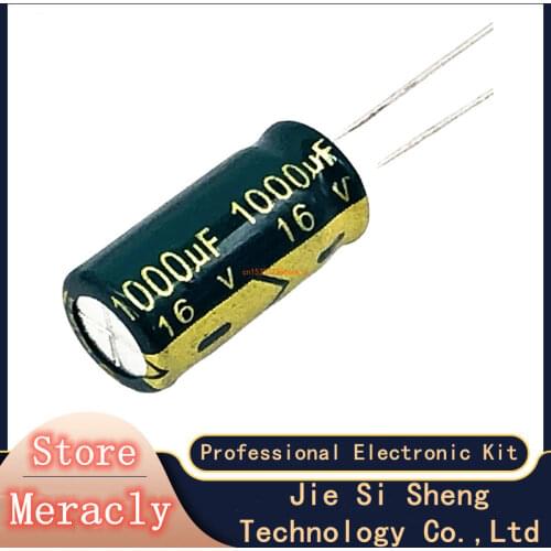 100PCS 16 V 1000 UF 16 V1000 UF 1000 UF16 V 1000UF 16V 1000UF 8X16MM best quality