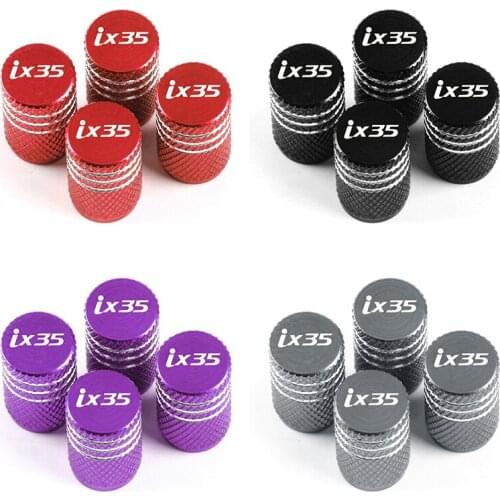 4pcs Aluminum Wheel Tire Valve Caps Stem Case For hyundai ix35 Car Accessories