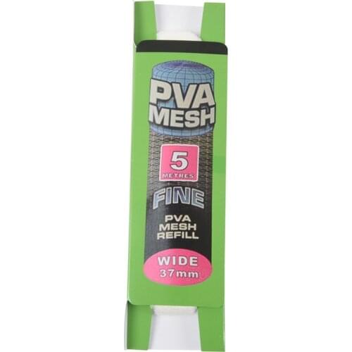 5M PVA 37mm Wide Mesh Refill Carp Fishing Stocking Boilie Rig Bait Wrap Bags