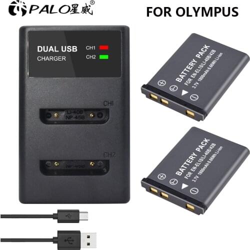 PALO 3.7V 1800mAh Li-40B Li40B Camera Battery for OLYMPUS Leise D-Li63 U700 U710 FE230 FE340 FE290 FE360 Fuji NP45 Nikon EN-EL10