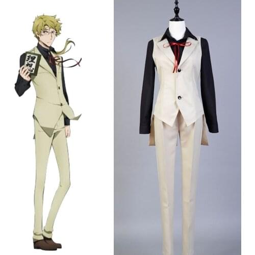 Bungo Stray Dogs cosplay Kunikida Doppo Costume Full Set Uniform Suit Halloween Christmas Carnival For Adult Party