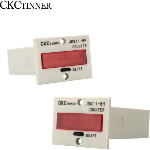 Digital Counter JDM11-6H Display Electronic Industrial Counter DC 12V 24V 36V AC 110V 220V 380V Proximity switch sensor count