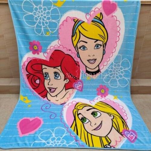 Princess Jasmine Ariel Cinderella Flannel Blanket Blanket Spring and Summer Blanket Single Casual Blanket 150x200cm
