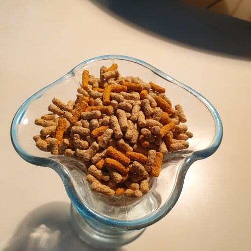 Good gold fish mix tetra food protein and vegetable content 50 gram part of big bucket