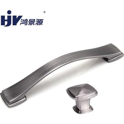 HJY Furniture Handles Vintage Cabinet Knobs Gray Black Handles for Cabinets and Drawers Wardrobe Door Cupboard Pulls Z261