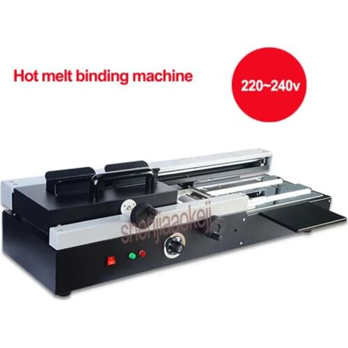 Perfect Wireless A4 Book Binding Machine Hot Melt Glue Paper Binder Puncher hot melt bookbinding machine Wireless Electric