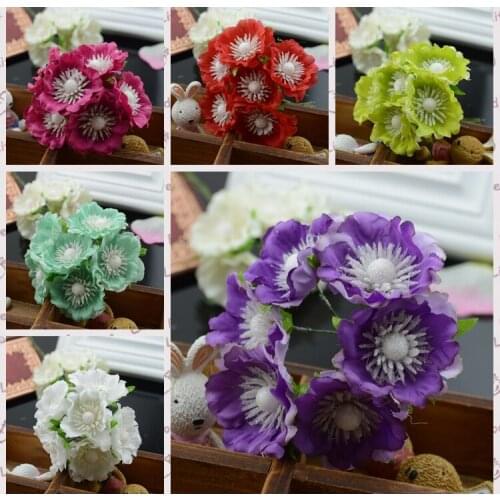 Artificial flowers new hot good silk flower simulation Huashan camellia wreath DIY material bags shoes hat decorative flower