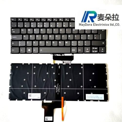 UK/GB Laptop Backlight keyboard for LENOVO YOGA720-13 YOGA 720-13 also type DELET key GRAY