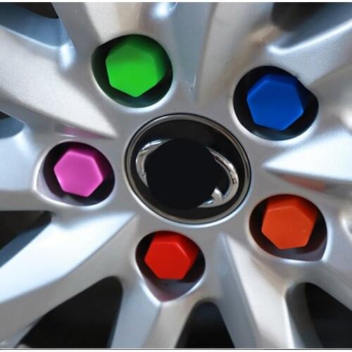 Wheel 20 pieces of silicone wheel nut protection bolt cap 19mm for Chevrolet Cruze TRAX Aveo Lova Sail EPICA Captiva Malibu