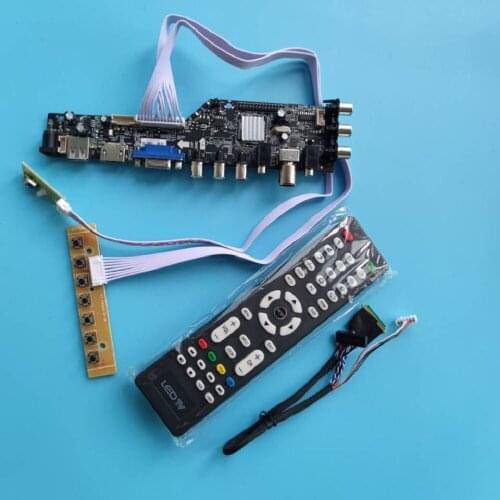 Kit For N101ICG 1280x800 HDMI-compatible monitor remote driver digital controller board DVB-T DVB-T2 LED USB VGA AV TV panel