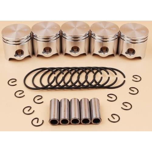 5Pcs/lot 35mm Piston Pin Rings Kit For STIHL FS120 FS120R FS300 BT121 FS 120 300 Brushcutter Grass Trimmer Spare Parts
