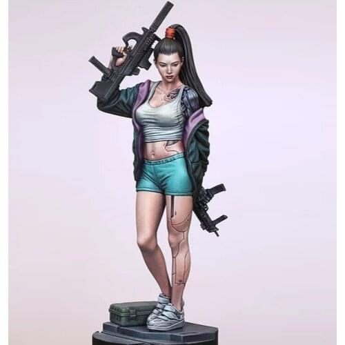 1/24 Scale Unpainted Resin Figure mechanical female agent