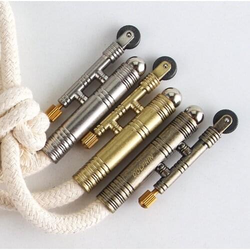 Metal Windproof Kerosene Lighter Outdoor Camping Source Retro Vintage Tinder Lighter Survival Tool Smoking Accessories for Weed