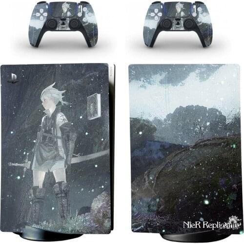 Neil Style PS5 Digital Edition Skin Sticker for Playstation 5 Console & 2 Controllers Decal Vinyl Protective Skins 1