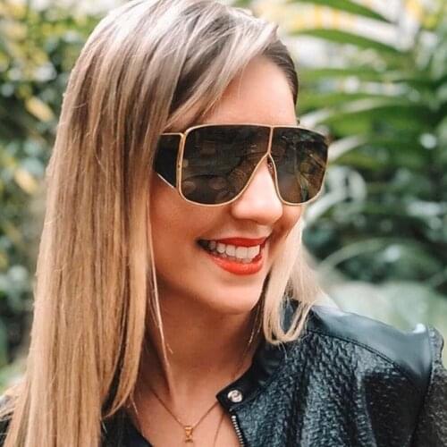 Oversize gun metal frame sunglasses women fashion style classic mens driving eye wear