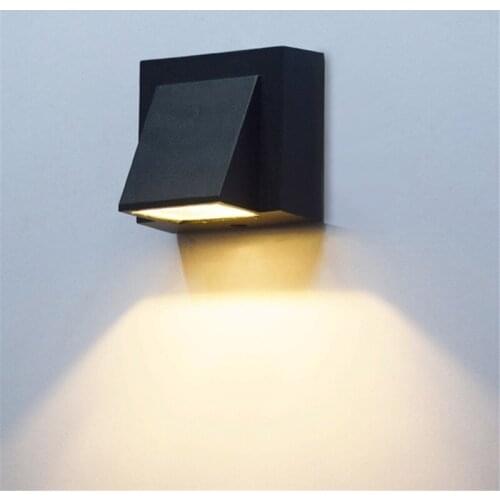 Novel Design LED Wall Lamp Single Head 5W 10W COB Porch Wall Sconce Light Outdoor Indoor Landscape Lighting AC110 220V