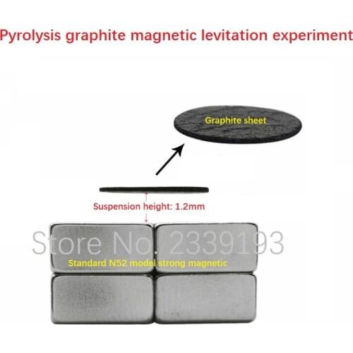 Pyrolytic graphite magnetic levitation experiment