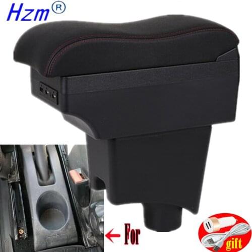 Armrest For Renault Dacia Logan 2007 - 2011 Sliding Top Content Car Accessories 2009 Sandero Armrest box USB interfac