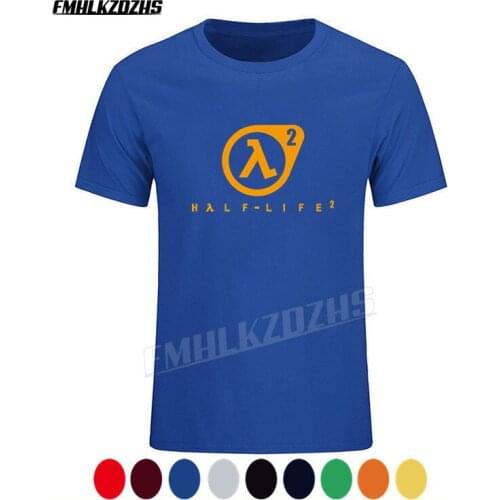 Half Life Science Fiction First Person Shooter Video Game Mens T-Shirt, Cotton Short Sleeve, Valve FPST Shirt Brand T Shirt Tee