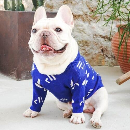 Dog Pet Autumn Winter Warm Sweater for Small Dogs French Bulldog Pug Costume PC1381
