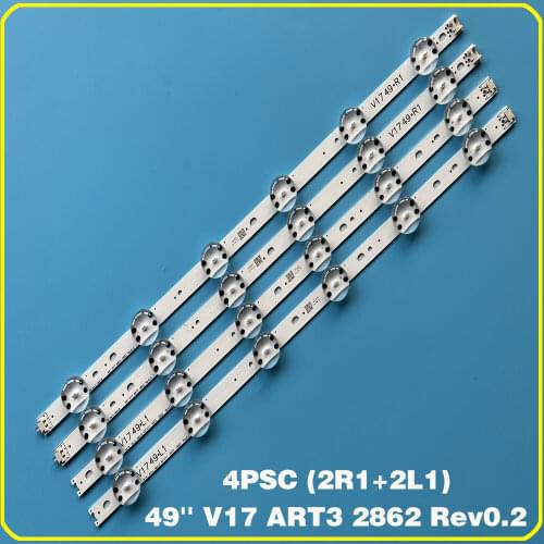 LED strip For LG 49" V17 ART3 TV 49UJ651V 49UJ675V 49UJ676V 49UJ634V 49UJ670V 49UJ655V 49UJ6565 6916L-2862A 6916L-2863A 49UJ6565
