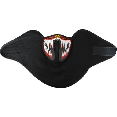 Luminous Mask LED Display Glowing Light Up Face Mask Voice Control Battery Powered Halloween Cosplay Party Rave Mask Decoration