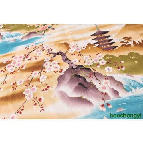 Handmade DIY Taoyuan Wonderland Printed Clothing Fabric