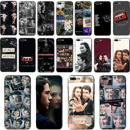 TV series 13 Reasons Why Poster Cover Black Soft Shell Phone Case for iPhone 8 7 6 6S Plus X XS MAX 5 5S SE XR 11 pro Funda Capa