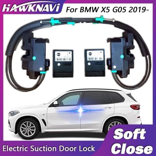 Smart Electric Suncion Door Lock for BMW X5 G05 2019- with Auto Soft Close Super Silence Anti Pinch Car Vehicle Door