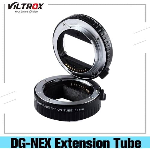 Viltrox DG-NEX Auto Focus Macro Extension Tube Lens Adapter for Sony E Mount Camera A9 A7II A7RII A7SII A6500 A6300 NEX-5/6 /7