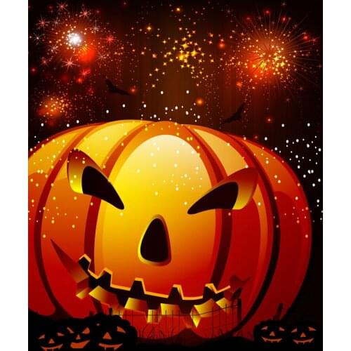 VinylBDS Foto Halloween Party Background Photography Firework Photographic Background Kate Background Backdrop