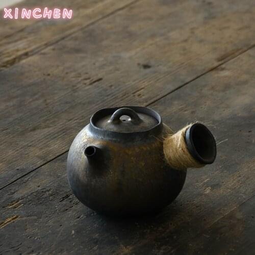 XINCHEN Japanese Ceramic Kyusu Teapots Chinese Kung Fu Tea Pot Drinkware 200ml