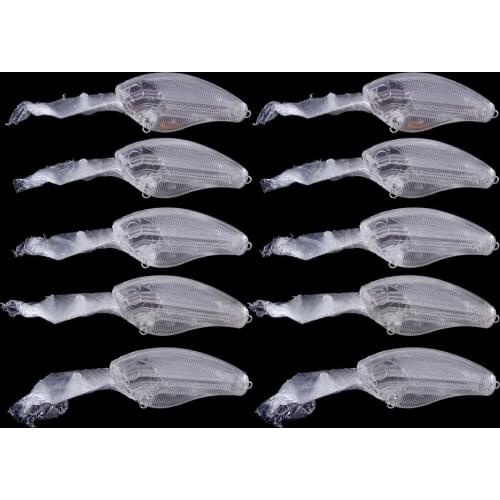 10pcs 9CM 10G unpainted Crankbait blank raw hard plastic Fishing Lures peche fishing baits pike bass isca pesca fishing tackles
