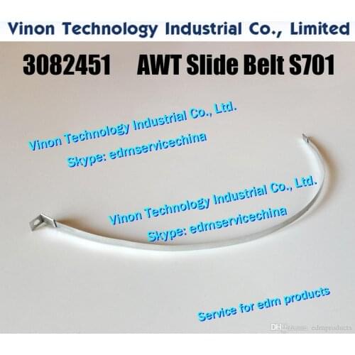 3082451 edm AWT Slide Belt S701 L=195mm Upper for Sodic k BF275,A320D,A300W 90-type 0204163, MW403042A, S5711B19