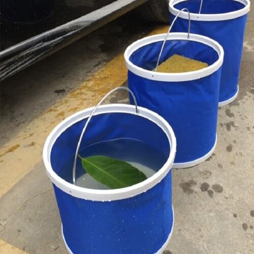 9/11L Car Folding Trash Collapsible Water Fishing Bucket Outdoor Camping Garbage Plastic Bucket Storage Box Container
