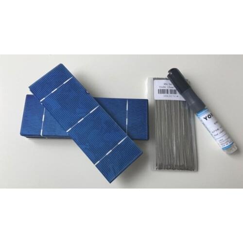 ALLMEJORES solar cell 156mm*52mm 1.4W 0.5V solar panel DIY 40pcs/Lot. enough solder strip and Flux pen for free. Free shipping