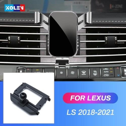 Car Mobile Phone Holder For Lexus LS350 LS500 LS500H 2018 2019 2020 Air Vent Mobile Phone Stand 360 Degree GPS Mount Cradle Clip