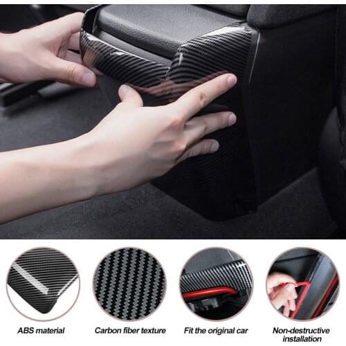 In Car Anti Kick Board Central Armrest Box Protective Interior Decoration Modification for Honda Civic 10th 2016 2017 2018 2019