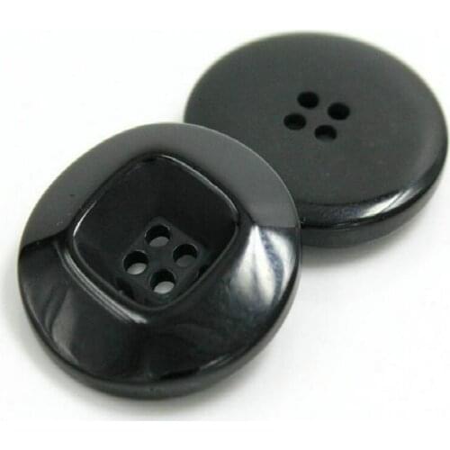 Big Black White Resin Sweater 4 -holes Button Flatback Coat Buttons 100pcs/lot