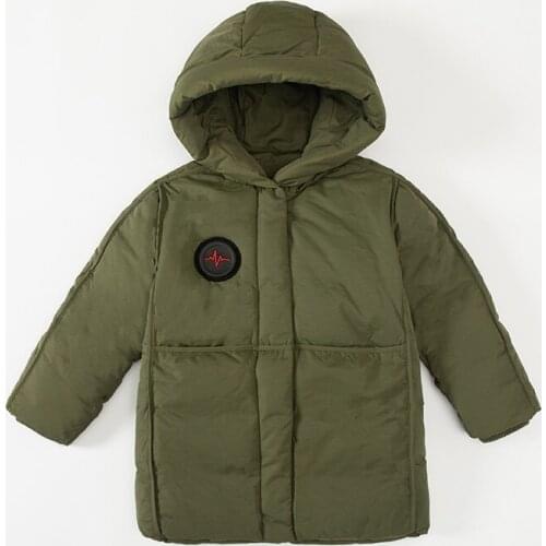 Boys cotton jacket coat winter fashion padded down cotton hooded jacket children casual warm outerwear boy clothes cotton coat