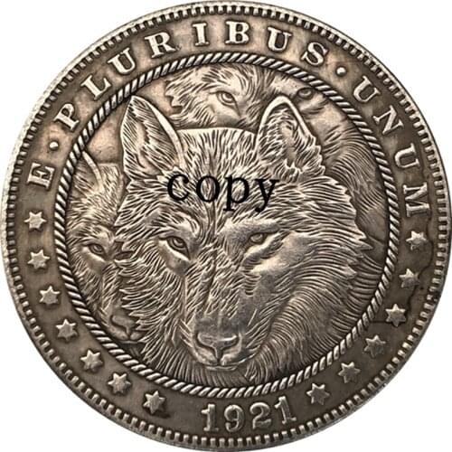 Hobo Nickel 1921-D USA Morgan Dollar COIN COPY Type 119